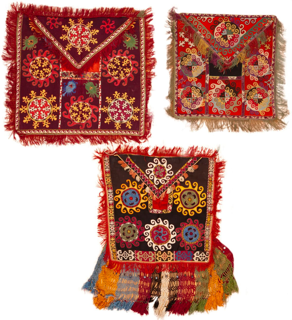 Antique Uzbek Lakhai Bags Set 73379 by Nazmiyal Antique Rugs