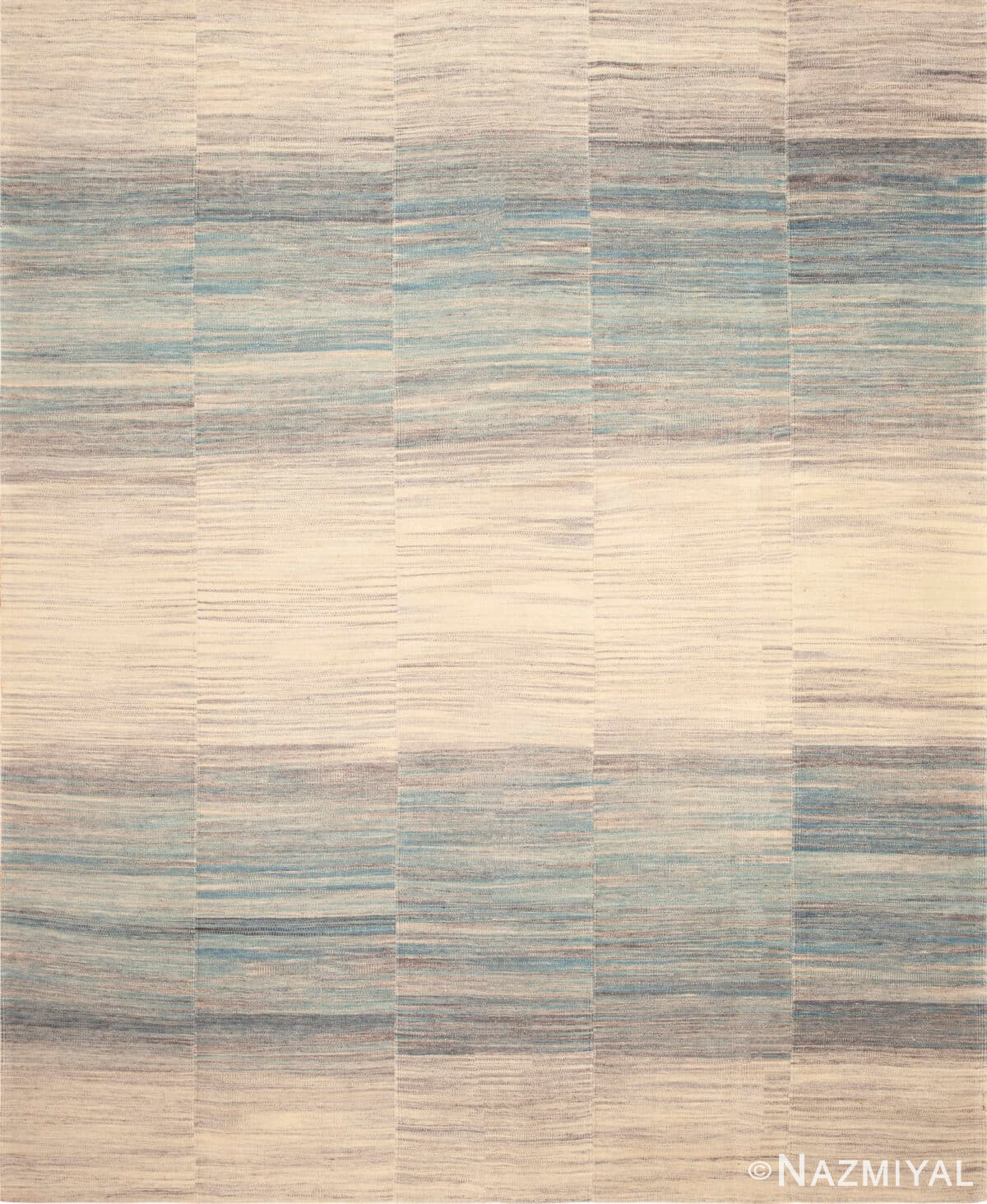 Modern Contemporary Pastel Natural Tones Turkish Kilim Rug 73369 by Nazmiyal Antique Rugs