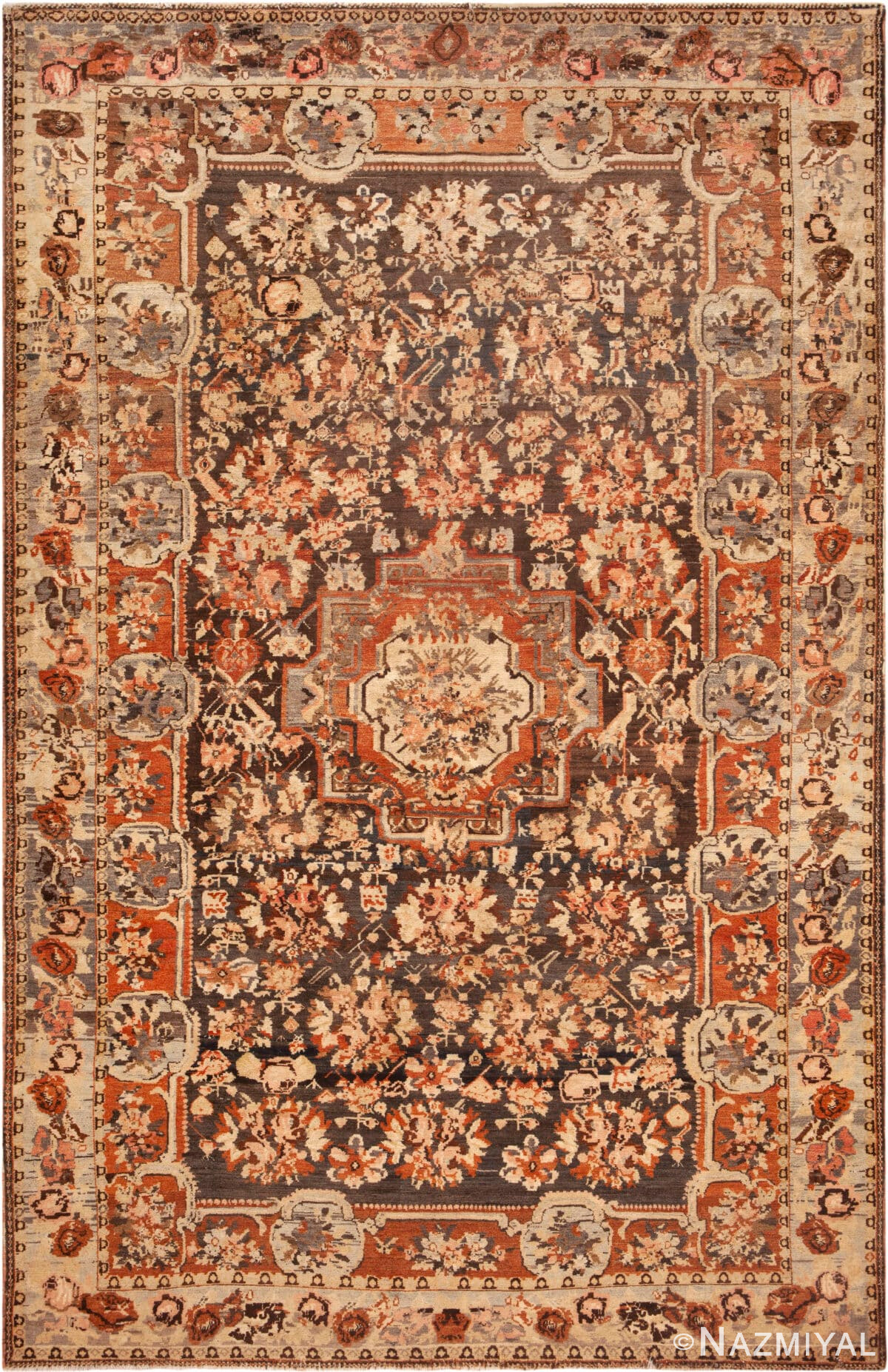 Vintage Persian Bakhtiari Rug 73201 by Nazmiyal Antique Rugs