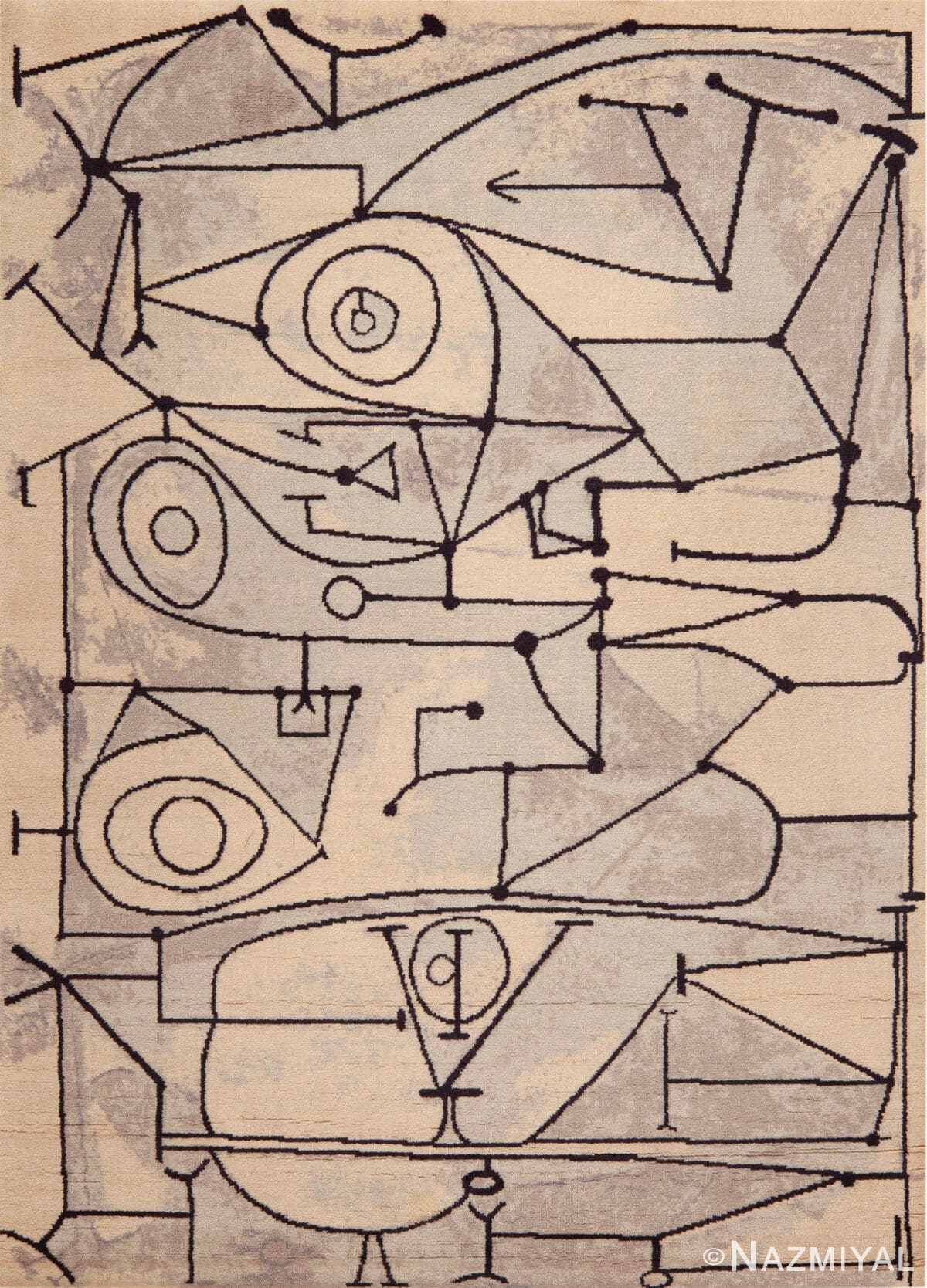 Vintage Pablo Picasso 'The Kitchen' Art-Inspired Abstract Rug 73388 by Nazmiyal Antique Rugs