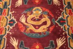 Antique Chinese Dragon Design Rug 73432 by Nazmiyal Antique Rugs