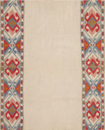 Antique Caucasian Geometric Textile Antique Caucasian Geometric Textile 73457 by Nazmiyal Antique Rugs