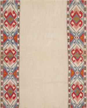 Antique Caucasian Geometric Textile 73457 by Nazmiyal Antique Rugs