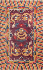 Antique Chinese Dragon Design Rug 73432 by Nazmiyal Antique Rugs