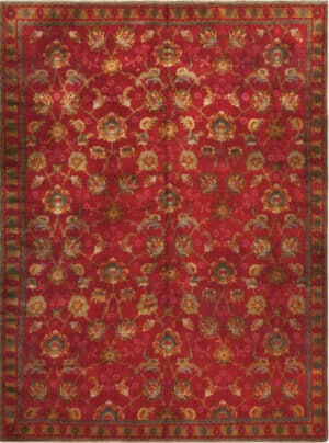Antique English Arts And Crafts Rug 73420 by Nazmiyal Antique Rugs