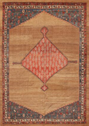 Antique Persian Bakshaish Rug 73430 by Nazmiyal Antique Rugs