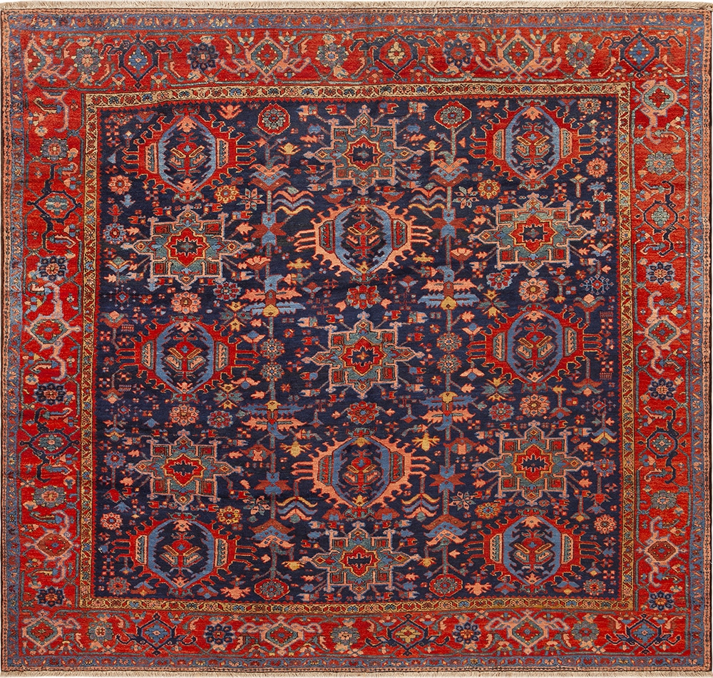 Antique Persian Heriz Serapi Rug #73462 Antique Persian Heriz Serapi Rug 73462 by Nazmiyal Antique Rugs