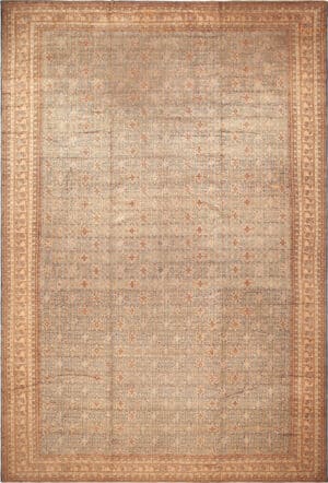 Earthy Undertones Antique Persian Malayer Rug 73421 by Nazmiyal Antique Rugs