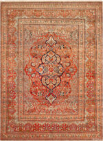 Antique Persian Mohtasham Kashan Rug 73458 by Nazmiyal Antique Rugs