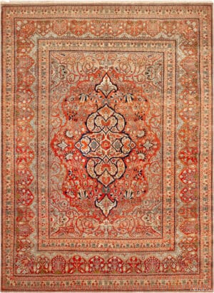Antique Persian Mohtasham Kashan Rug 73458 by Nazmiyal Antique Rugs