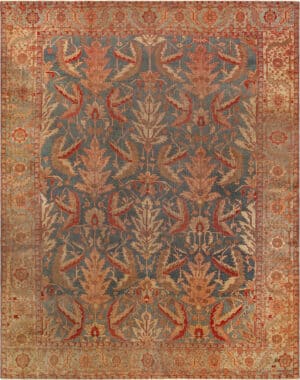 Antique Persian Serapi Sickle Design Rug 73428 by Nazmiyal Antique Rugs