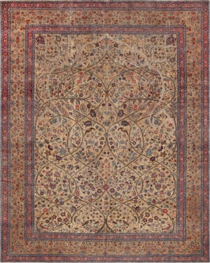 Antique Persian Tabriz Tree Of Life Rug 73465 by Nazmiyal Antique Rugs