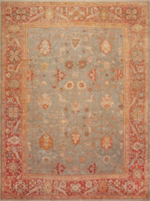Steeped in Tradition Antique Sultanabad Persian Rug 73469 by Nazmiyal Antique Rugs
