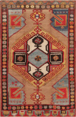 Antique Turkey Geometric Karapinar Rug Antique Turkey Geometric Karapinar Rug 73424 by Nazmiyal Antique Rugs