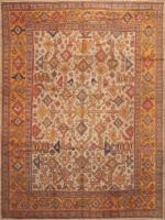 Antique Turkey Oushak Rug 73438 by Nazmiyal Antique Collection