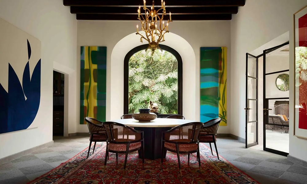 Decorating living room with antique rugs from Nazmiyal