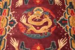 Antique Chinese Dragon Design Rug Medallion Antique Chinese Dragon Design Rug Medallion 73432 by Nazmiyal Antique Rugs