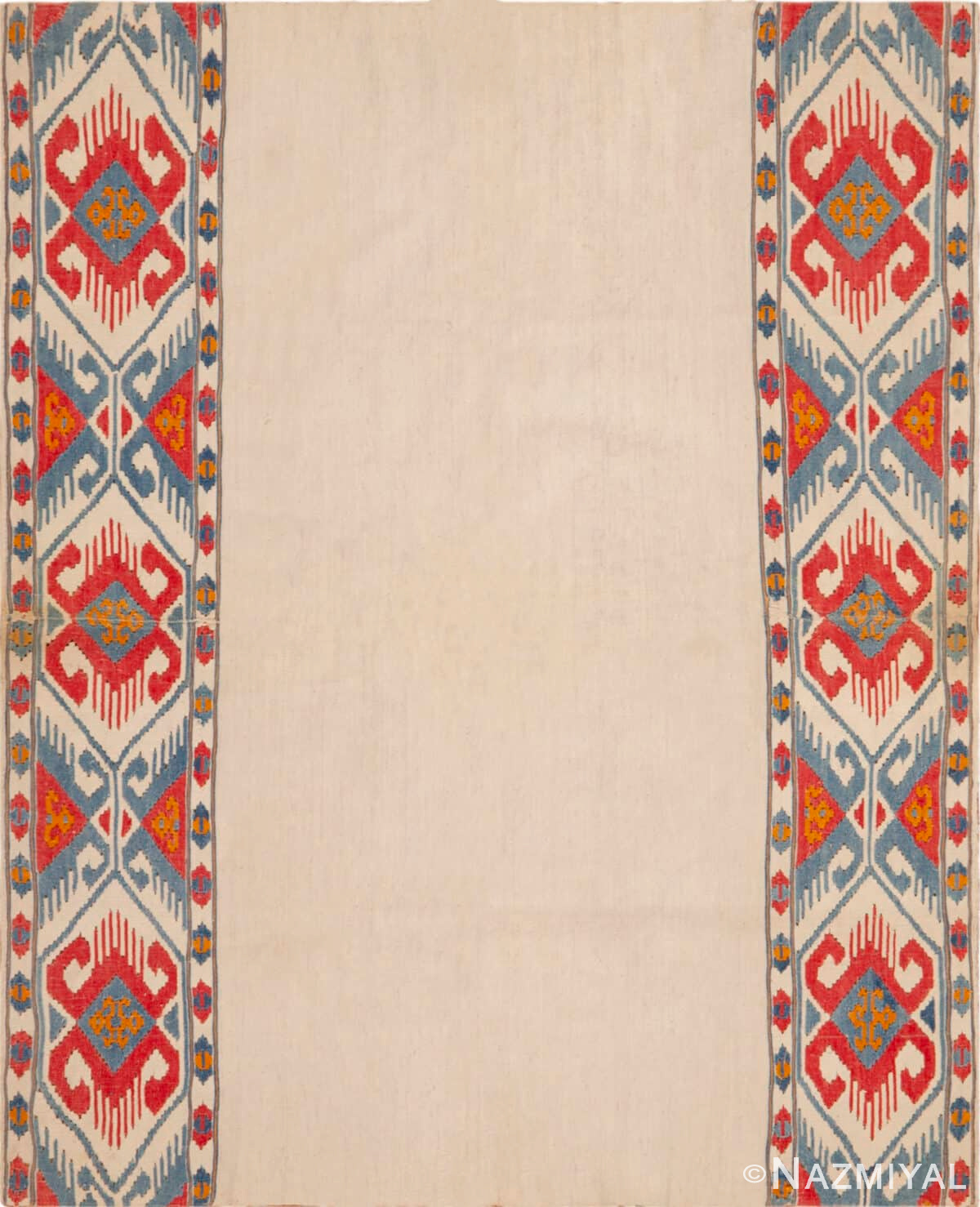 Antique Caucasian Geometric Textile 73457 by Nazmiyal Antique Rugs