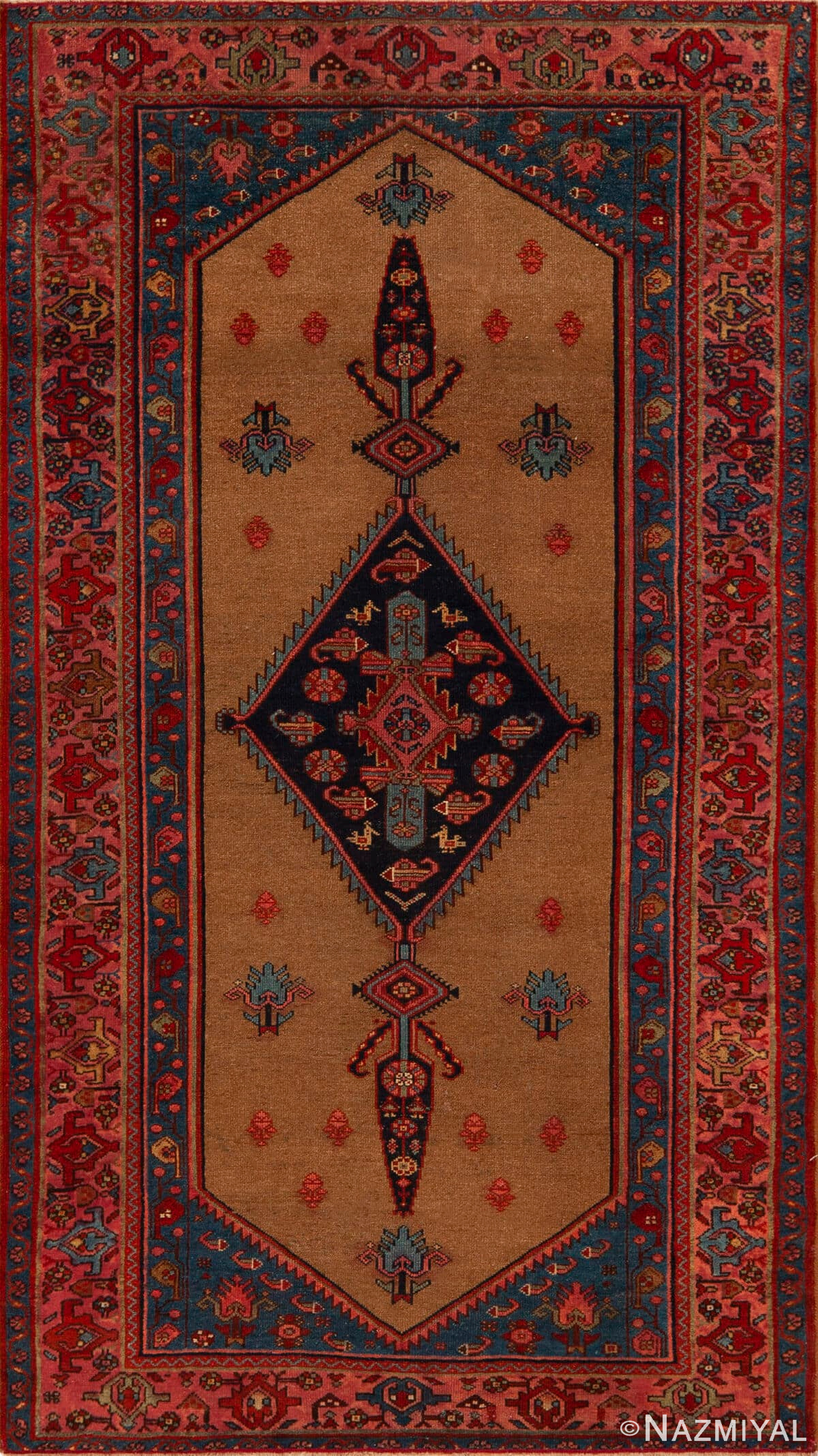 Antique Persian Malayer Rug 73412 by Nazmiyal Antique Rugs