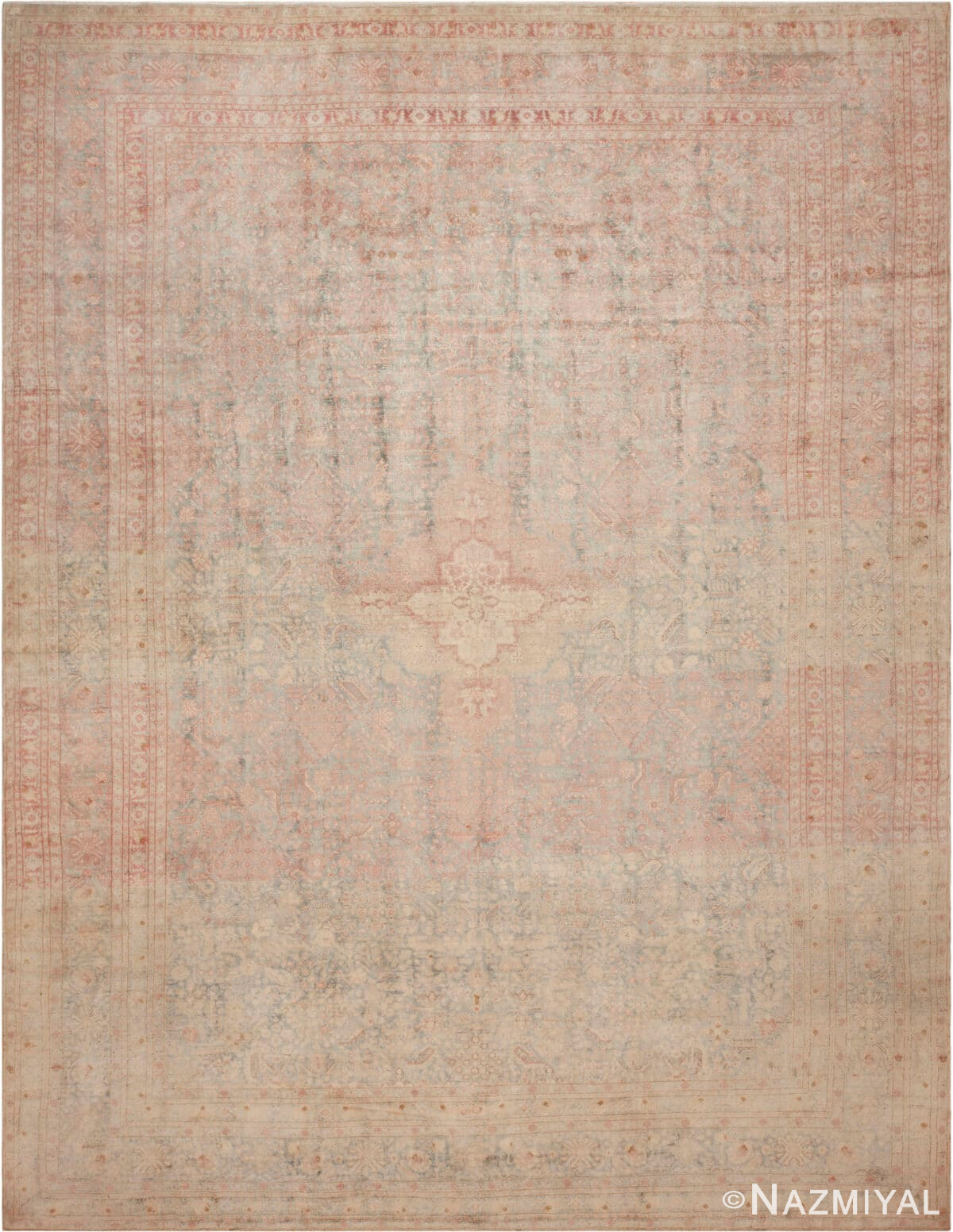 Large Antique Persian Senneh Rug 71301 by Nazmiyal Antique Rugs