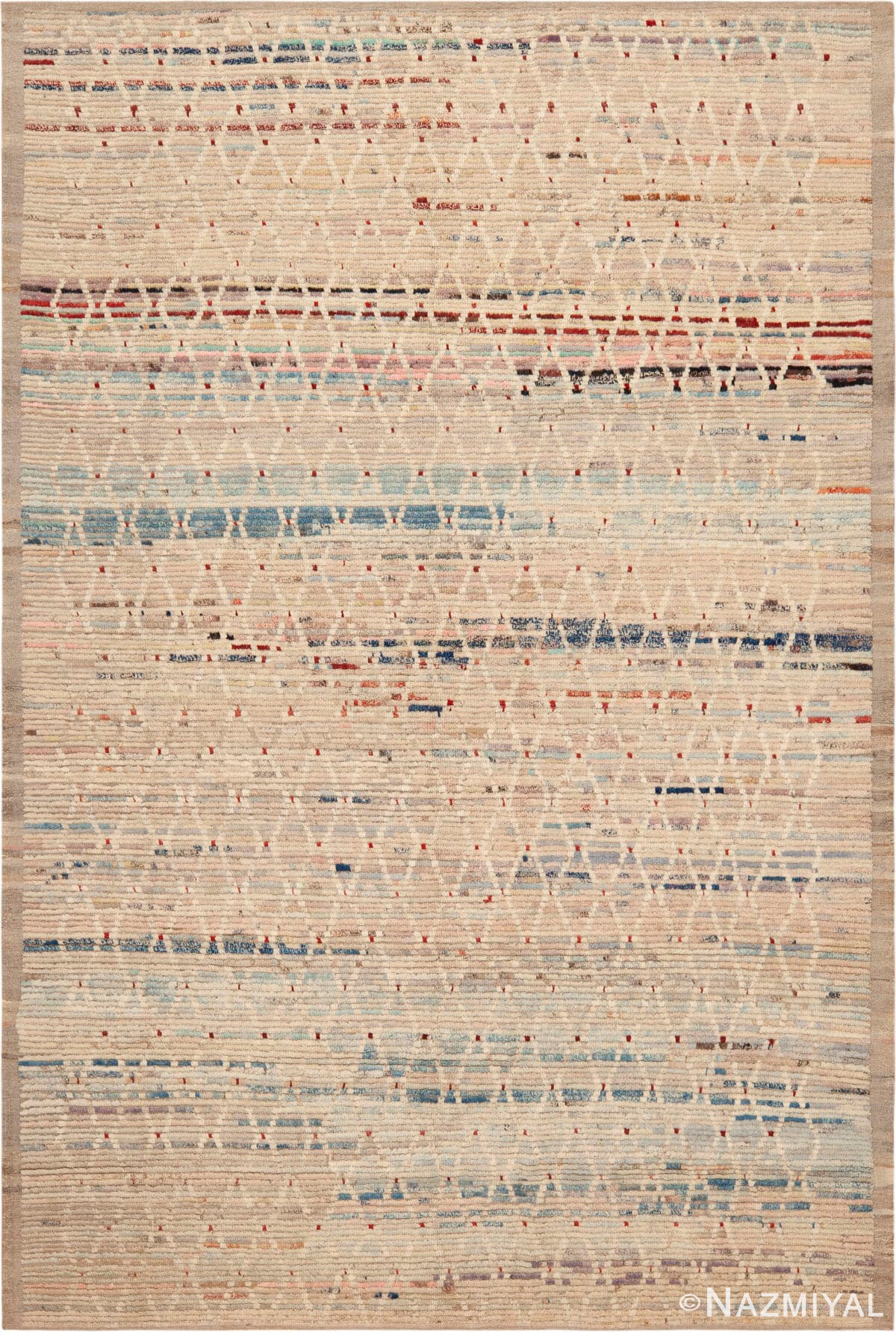 Modern Contemporary Rug 12150 by Nazmiyal Antique Rugs