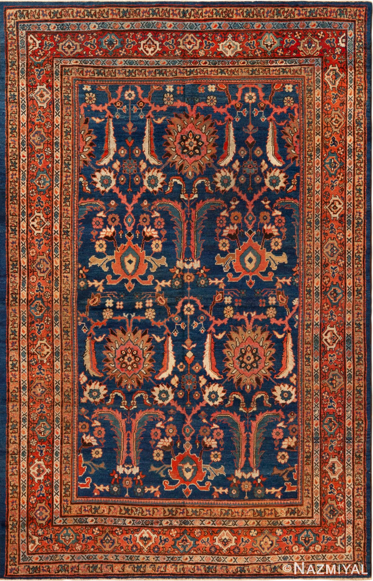 Persian Antique Sultanabad Rug 73416 by Nazmiyal Antique Rugs