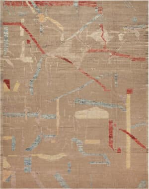 21st Century Modern Abstract Design Rug 12332 by Nazmiyal Antique Rugs