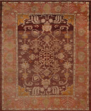Antique Turkish Oushak Rug 73525 by Nazmiyal Antique Rugs