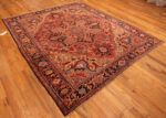 Antique Persian Heriz Central Medallion Rug 73058 by Nazmiyal Antique Rugs
