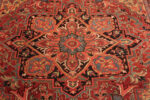 Antique Persian Heriz Central Medallion Rug 73058 by Nazmiyal Antique Rugs