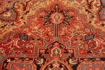 Antique Persian Heriz Central Medallion Rug 73058 by Nazmiyal Antique Rugs