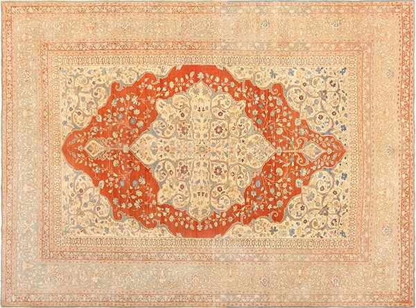 Fine Antique Haji Jalili Persian Tabriz Rug #48647