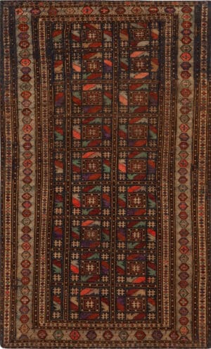 Antique Persian Soumak Hashtag Positive Symbols Sign Rug 43914 by Nazmiyal Antique Rugs