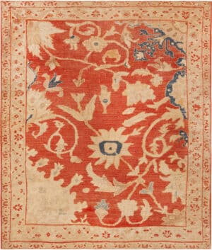 Antique Persian Sultanabad Ziegler Sampler Rug 73460 by Nazmiyal Antique Rugs