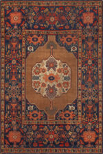 Antique Senneh Geometric Tribal Rug 73520 by Nazmiyal Antique Rugs