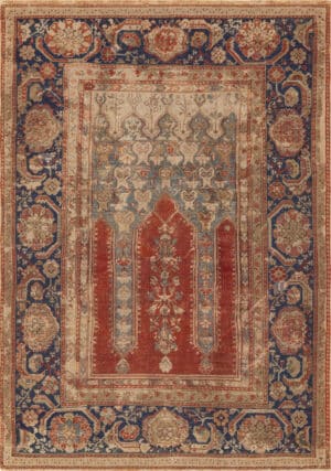 Antique Turkish Small Geometric Seventeenth Century Rug 73518 by Nazmiyal Antique Rug