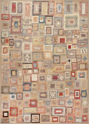 Artful Composition Elegant Modern Rug 12331 by Nazmiyal Antique Rugs