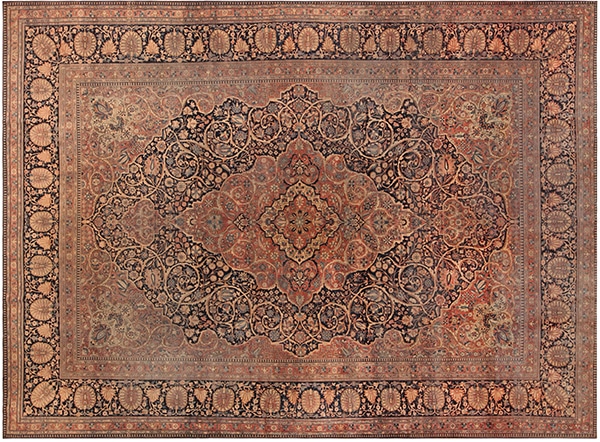 Antique Persian Mohtashem Kashan Rug #72453