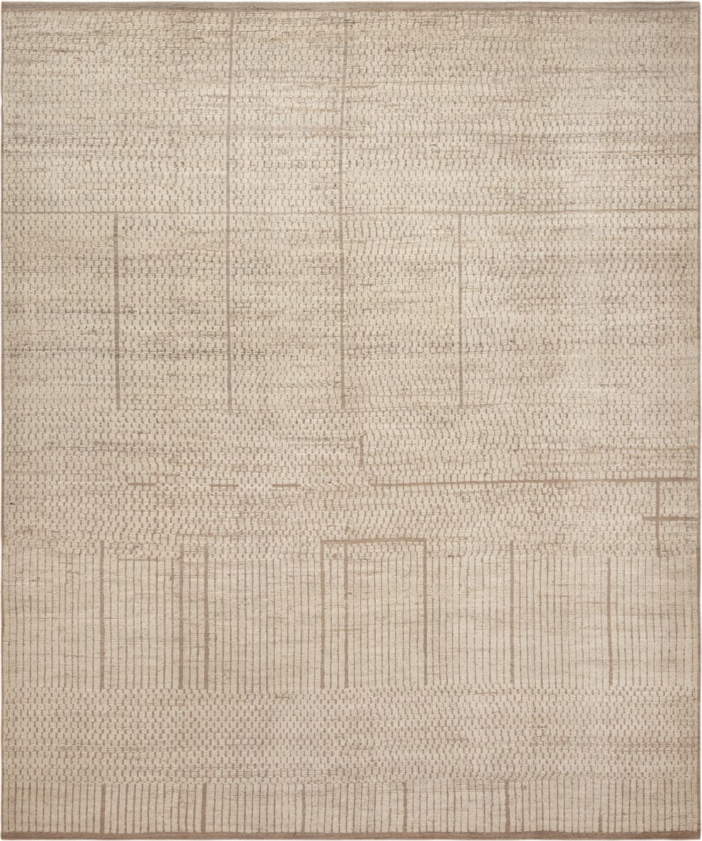 Neutral Reception Rug Contemporary Neutral Tones Decorative Rug 12338 Nazmiyal Rugs