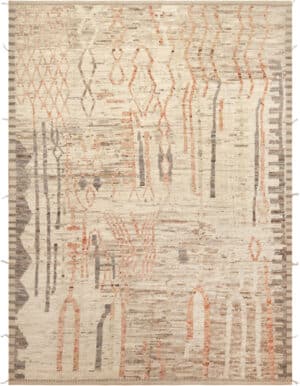 Contemporary Tribal Motifs Rug 12333 by Nazmiyal Antique Rugs