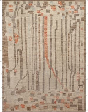 Modern Abstract Artisan Design Rug 12335 by Nazmiyal Antique Rugs