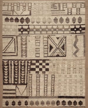 Modern Geometric Balkhi Rug 12260 by Nazmiyal Antique Collection