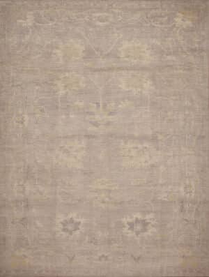 Modern Geometric Oushak Rug 12343 by Nazmiyal Antique Rugs