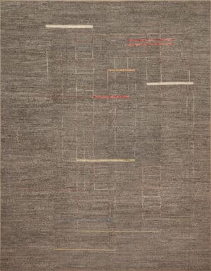 Modern Minimalist Neutral Colors Balkhi Rug 12261 by Nazmiyal Antique Collection