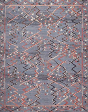 Artistically Abstract Modern Contemporary Swedish Style Abstract Kilim Rug 73486 by Nazmiyal Antique Rugs