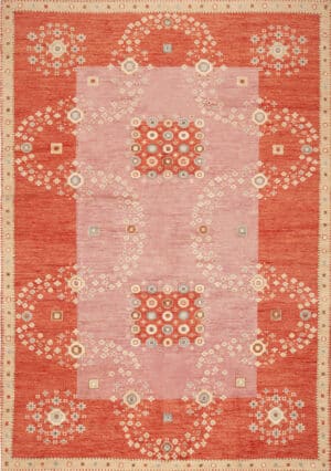 Modern Swedish Kilim Rug Inspired by Whimsy and Graceful Tradition 73502 by Nazmiyal Antique Rugs