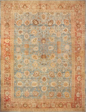 Oversized Antique Persian Ziegler Sultanabad Rug 73505 by Nazmiyal Antique Rugs
