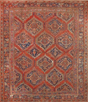 Oversized Antique Turkish Oushak Rug 73506 by Nazmiyal Antique Rugs