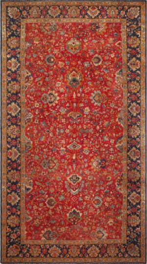 Oversized Vintage German Hooked Rug 73482 by Nazmiyal Antique Rugs