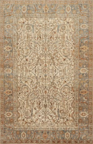 Vintage Persian Geometric Tabriz Rug 73529 by Nazmiyal Antique Collection